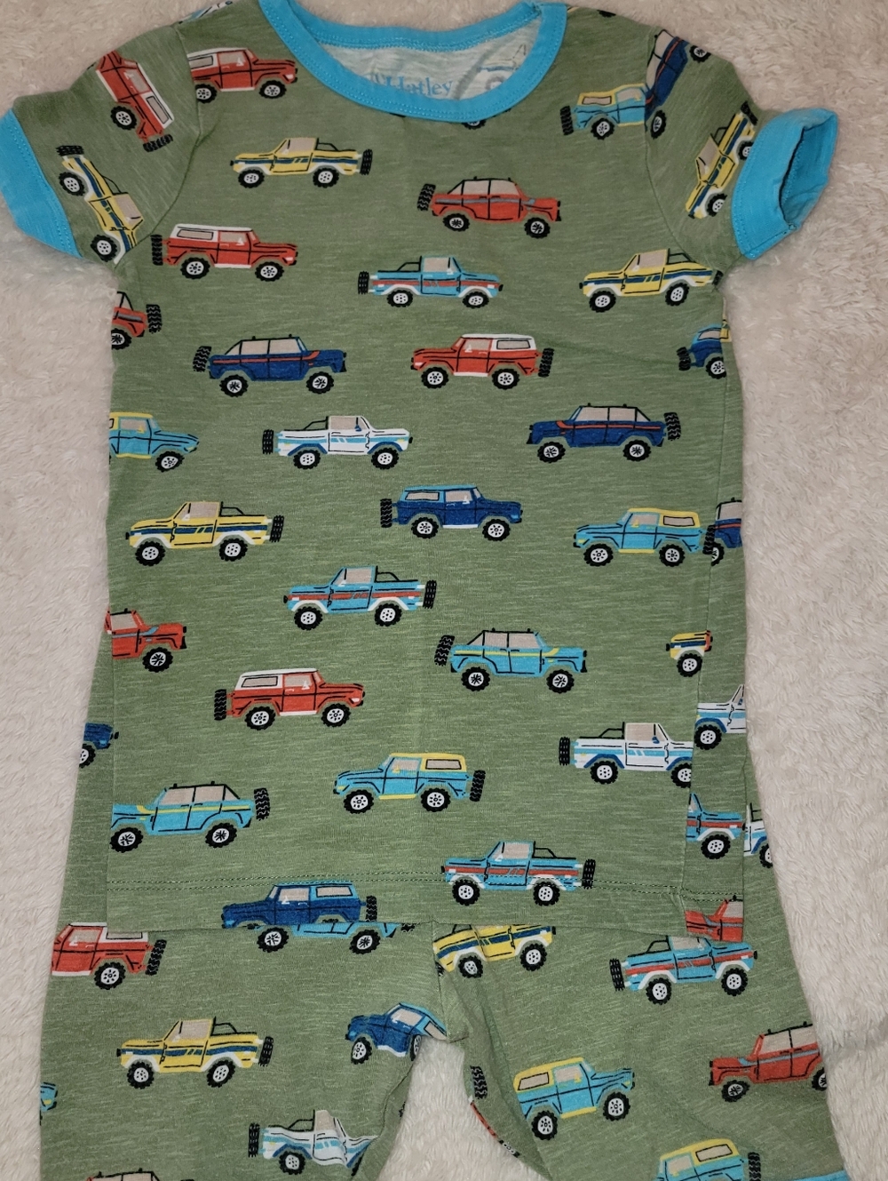 Hatley summer PJ set Car Theme 5t